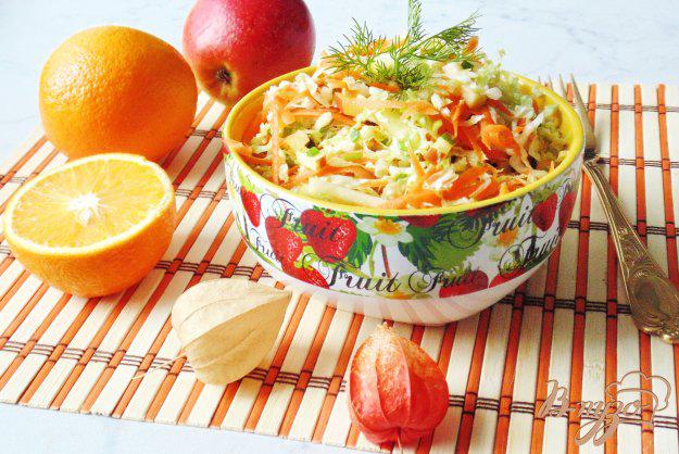 фото рецепта: Салат из пекинской капусты с апельсиновой заливкой