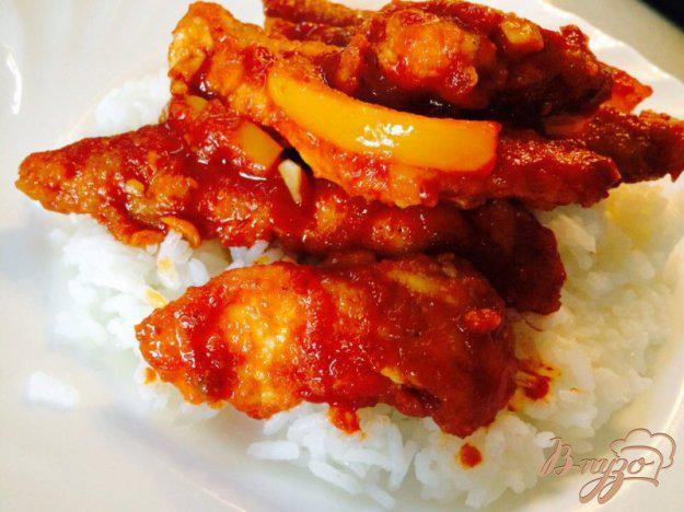 фото рецепта: Острое куриное филе с рисом
