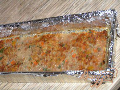 Фото приготовление рецепта: Мясной террин с овощами и каперсами шаг №6