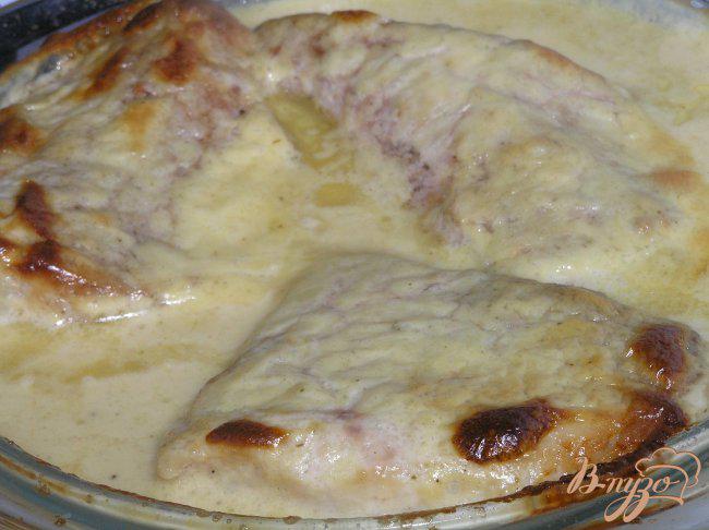 Фото приготовление рецепта: Свинина в сливочно-горчичном соусе шаг №6