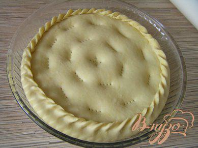 Фото приготовление рецепта: Грушево-яблочный пирог с корицей шаг №7