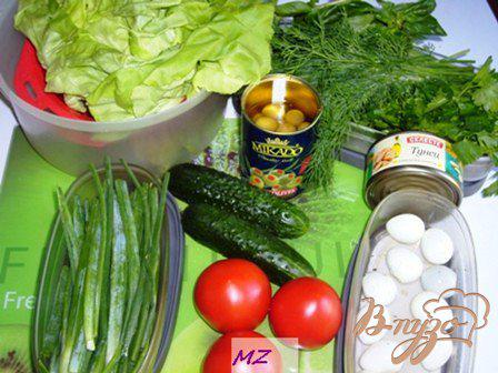 Фото приготовление рецепта: Салат с тунцом шаг №1