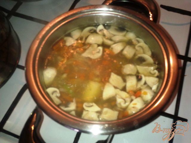 Фото приготовление рецепта: Крем-суп из шампиньонов шаг №2