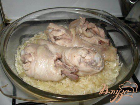 Фото приготовление рецепта: Курица с рисом по-софийски шаг №5