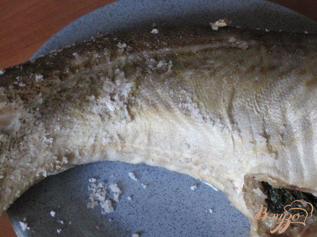 Фото приготовление рецепта: Рыба в соленом панцире шаг №3