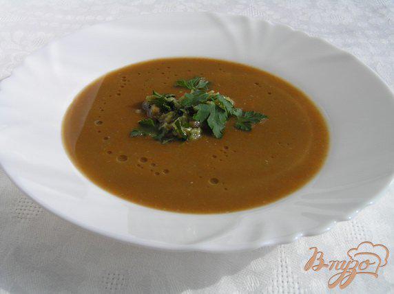 Фото приготовление рецепта: Суп-пюре из чечевицы с морковью шаг №7