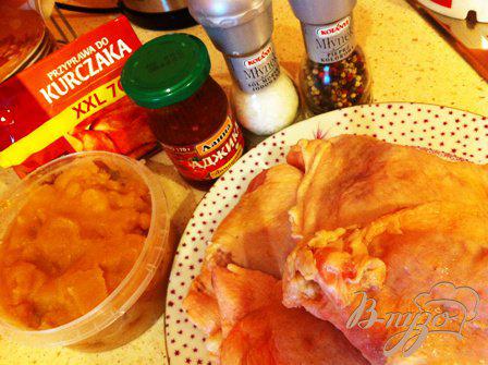 Фото приготовление рецепта: Курица  в меду и аджике шаг №1