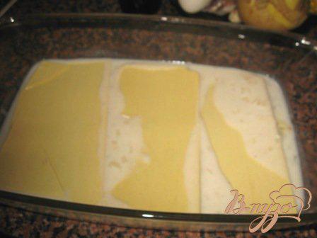 Фото приготовление рецепта: Лазанья с семгой и овощами. шаг №4