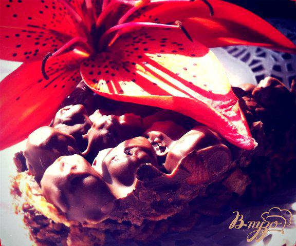 Фото приготовление рецепта: Шоколадный хрустящий торт шаг №5