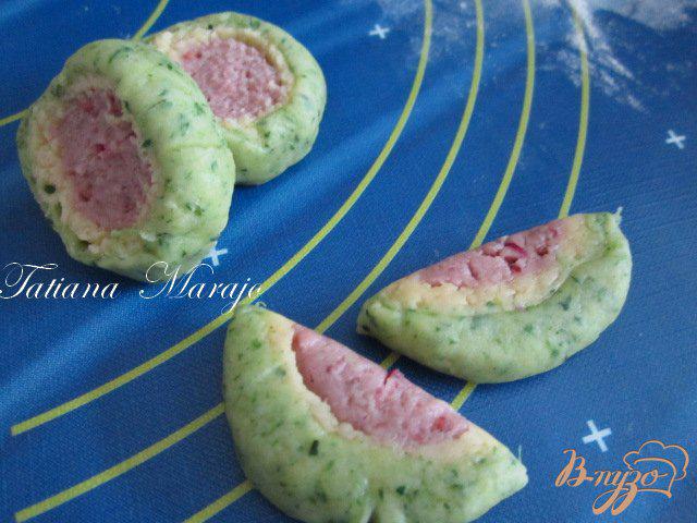Фото приготовление рецепта: Разноцветное печенье шаг №9