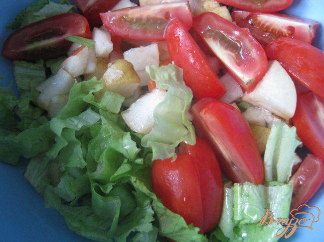 Фото приготовление рецепта: Тeплый салат из морского гребешка «Купер» шаг №5