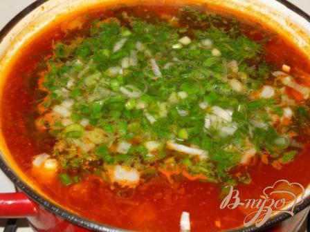 Фото приготовление рецепта: Фасолевый суп с помидорами шаг №8