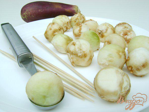 Фото приготовление рецепта: Закуска из баклажана «Пряные шарики-китайские фонарики»:) шаг №1