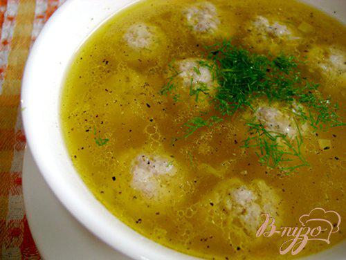 Фото приготовление рецепта: Суп с тыквой и фрикадельками шаг №4