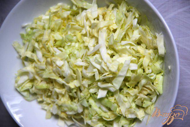 Фото приготовление рецепта: Салат из  капусты с  хлопьями шаг №2
