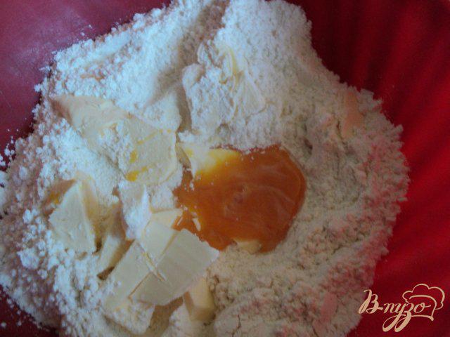 Фото приготовление рецепта: Пирог с франжипаном и фруктами шаг №1