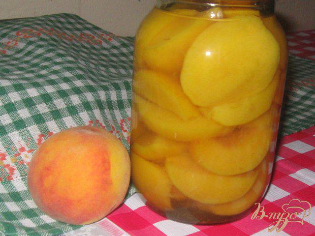 Фото приготовление рецепта: Персики консервированные шаг №6