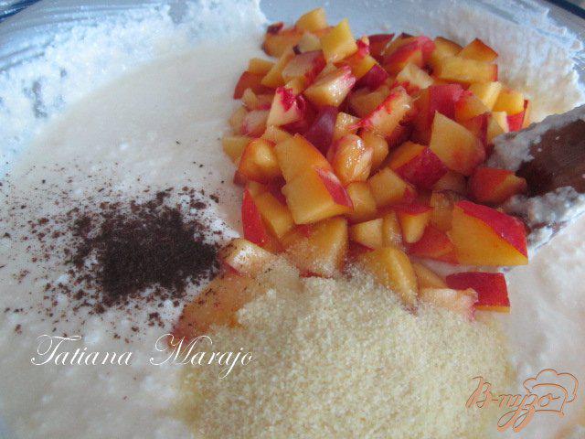 Фото приготовление рецепта: Творожники с персиками.. шаг №2