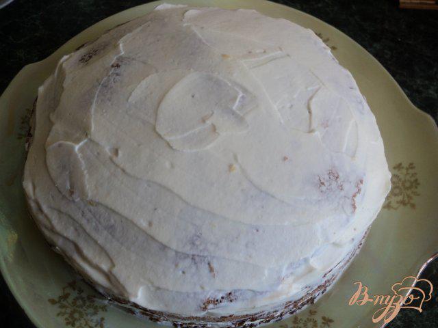 Фото приготовление рецепта: Торт из блинчиков шаг №8