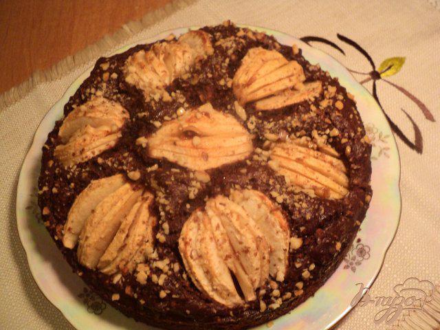Фото приготовление рецепта: Пирог « Яблоки в шоколаде» шаг №5