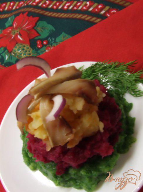 Фото приготовление рецепта: Разноцветное картофельное пюре шаг №4