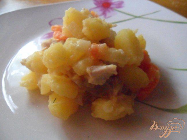 Фото приготовление рецепта: Морковно-картофельное пюре с курицей шаг №5