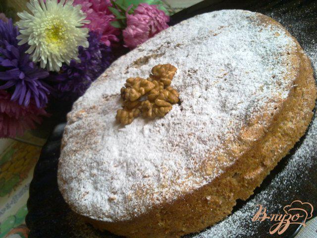 Фото приготовление рецепта: Греческий ореховый пирог шаг №9