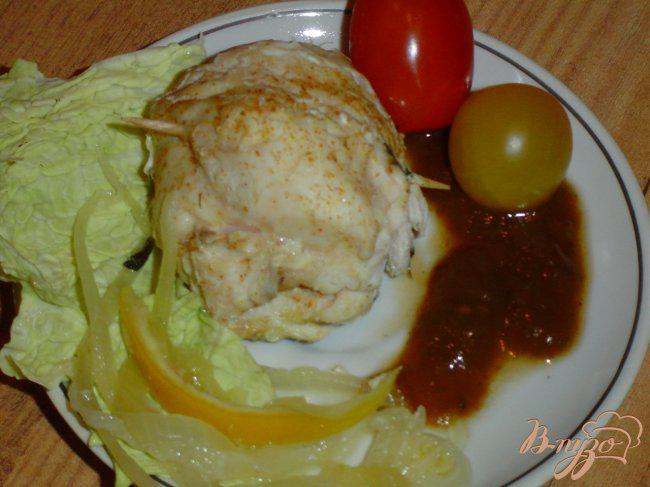 Фото приготовление рецепта: Куриное филе в собственном соку шаг №7