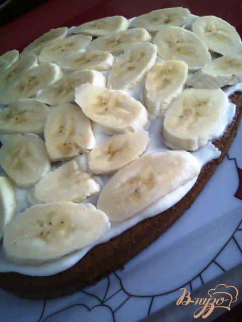Фото приготовление рецепта: Торт с бананами. шаг №5
