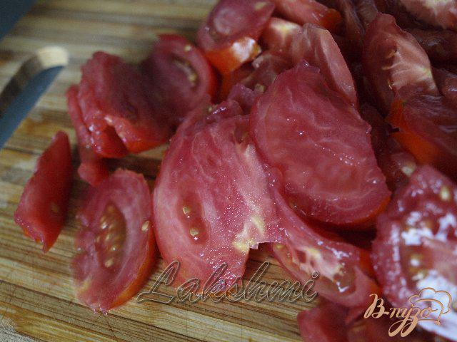 Фото приготовление рецепта: Кабачковая запеканка с балыком и помидорами шаг №3
