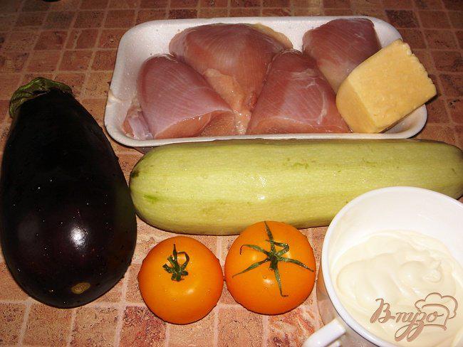 Фото приготовление рецепта: Запеченные овощи с индейкой шаг №1