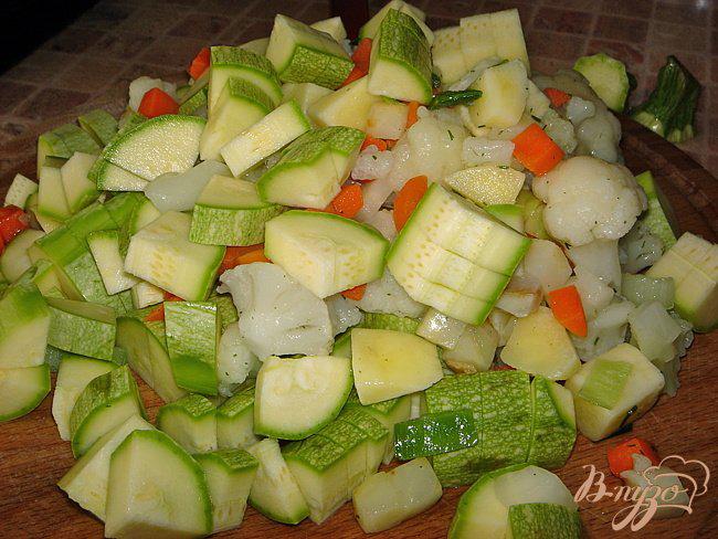 Фото приготовление рецепта: Куриная грудка с овощами шаг №2