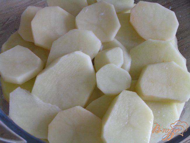Фото приготовление рецепта: Картофельный гратен с прованскими травами шаг №5