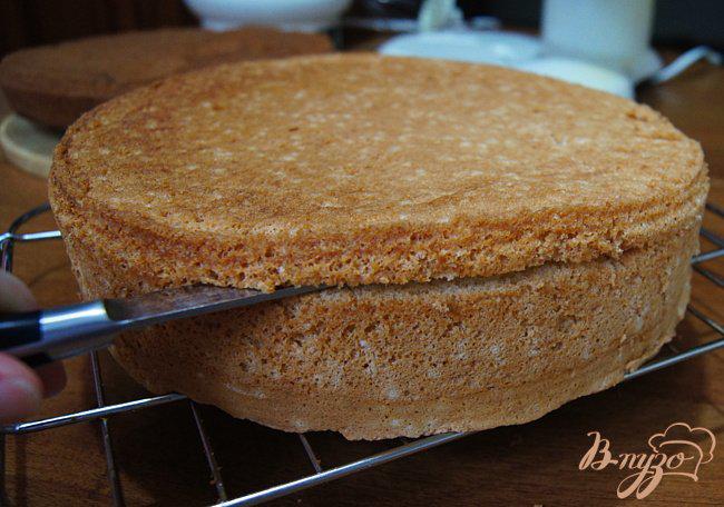 Фото приготовление рецепта: Бисквитный торт «Елизавета