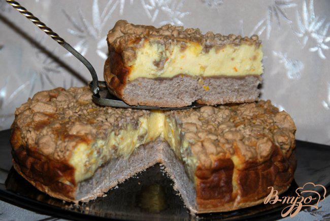 Фото приготовление рецепта: Пирог с сырковой массой «Забава» шаг №9
