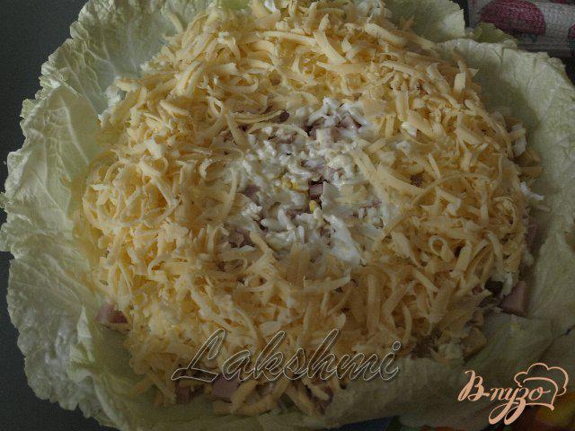 Фото приготовление рецепта: Красивый вкусный салат «Гнездо» шаг №5