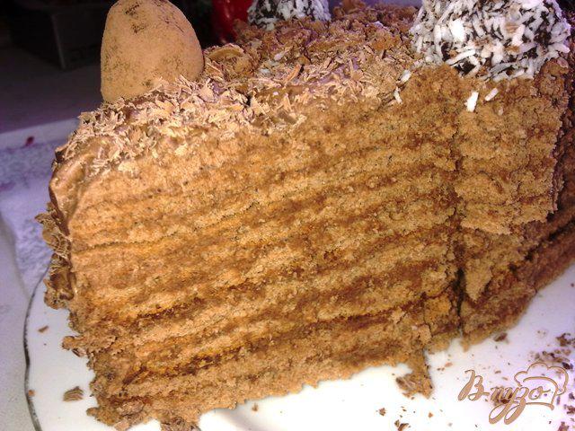 Фото приготовление рецепта: Шоколадный торт «Трюфель» шаг №14