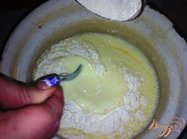 Фото приготовление рецепта: Печеный блин или Puffed Pancake шаг №6