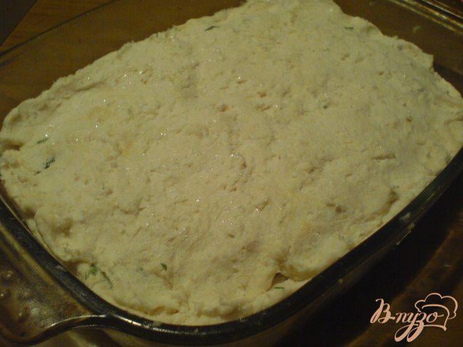 Фото приготовление рецепта: Сырный пирог на творожным тесте шаг №4