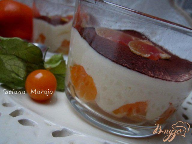 Фото приготовление рецепта: Десерт с мандаринами шаг №7