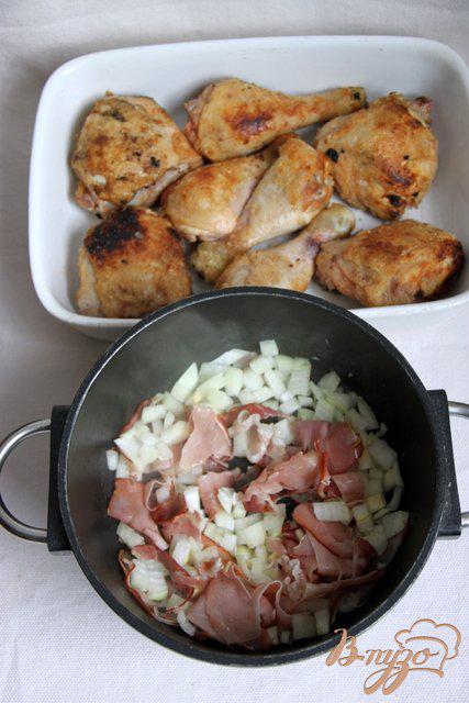 Фото приготовление рецепта: Курица «Polo Al   Greco» шаг №3