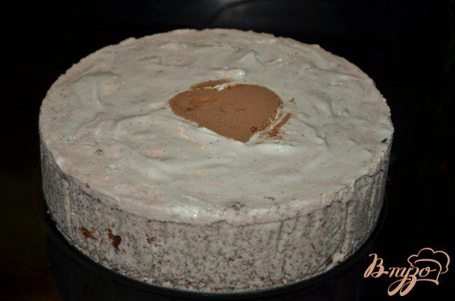 Фото приготовление рецепта: Торт мороженое,шоколадный с маршмэллоу и фундуком шаг №12