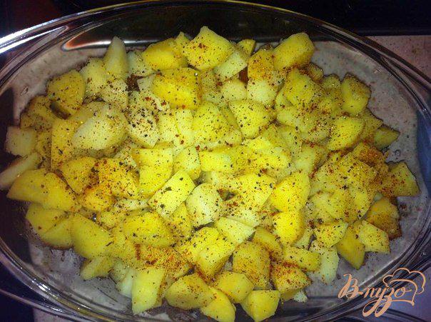Фото приготовление рецепта: Индейка тушеная с картофелем шаг №6