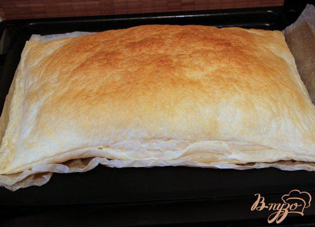 Фото приготовление рецепта: Греческий пирог с брынзой и перцем чили шаг №2