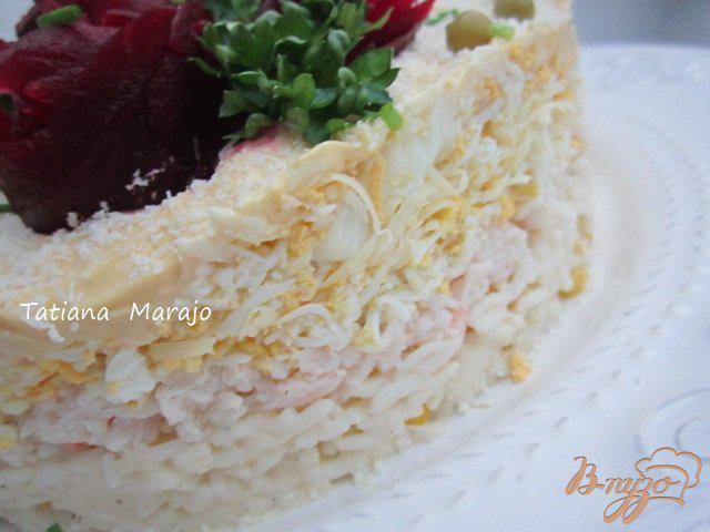 Фото приготовление рецепта: Салат рисовый с крабами шаг №5