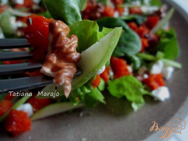 Фото приготовление рецепта: Салат с печеной тыквой шаг №5