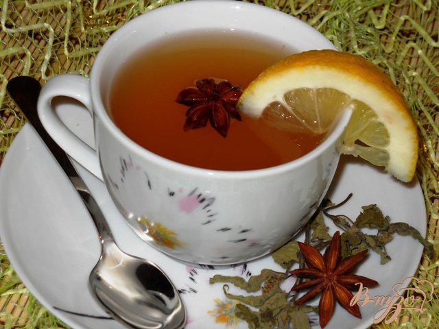 Фото приготовление рецепта: Лимонно-имбирный чай с мятой шаг №6