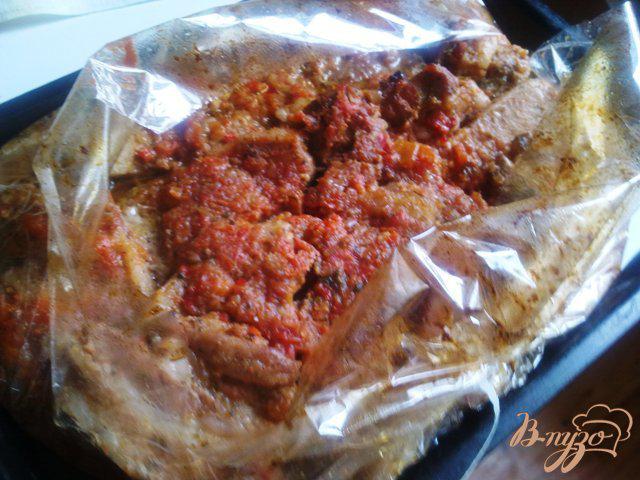 Фото приготовление рецепта: Поджарка в томатном маринаде. шаг №5
