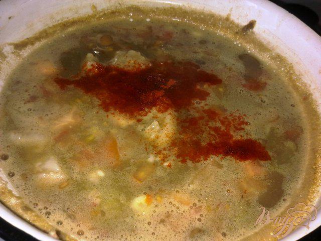 Фото приготовление рецепта: Суп из чечевицы по-венгерски шаг №5