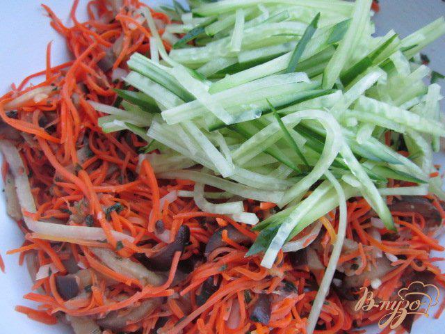 Фото приготовление рецепта: Овощной салат с баклажанами шаг №5